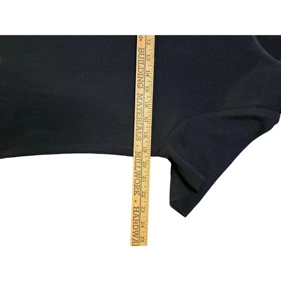 Exclusively Misook Women's Black Short Sleeve Round Neck Pullover T-Shirt Size M - Picture 4 of 4